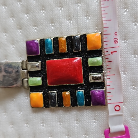 Vintage Retro 80s Abstract Pendant - Picture 7 of 7